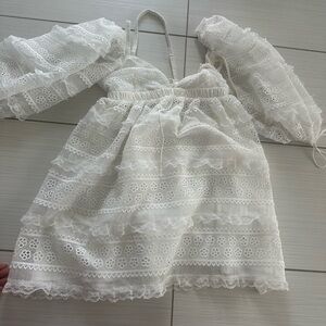 For love and lemons mini white dress